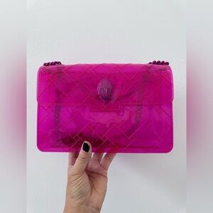 Kurt Geiger Fuchsia Quilted Crossbody Bag